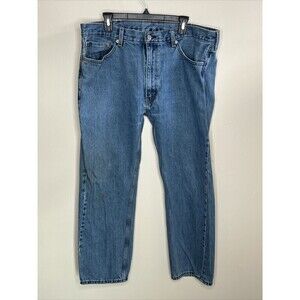 Levi’s Men’s 505 Regular Fit Straight Leg Light Blue Jeans 40x32